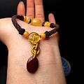 新款⚡️波罗的海纯天然蜜蜡编织款式手链。【特价🉐️460/条】桶珠尺寸14.3-...