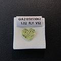 GIA 1.02ct 淡彩黄钻整颗价格1w+