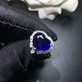 《馨纳珠宝》成品美货6.52克拉蓝宝石戒指💍