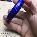 青金石雕刻“花开富贵”精品手镯
