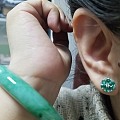 耳环控每日一晒之第六晒-祖母绿与翡翠的相伴