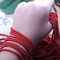 红珊瑚圆珠 红珊瑚手链 红珊瑚项链 直销