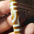 二眼天珠，48.4/11.4mm，玉树连理，比翼双飞，事业有成；