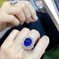 【卡禄珠宝精品&收藏】13克拉无烧皇家蓝戒指