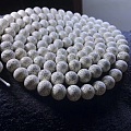 正宗海南籽镶嵌10x10mm精品星月菩提念珠品质优良。