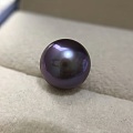 11.2mm最后一颗妖紫色淡水珍珠正圆无暇镜面滑皮 是做戒指呢还是做吊坠好