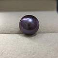 11.2mm最后一颗妖紫色淡水珍珠正圆无暇镜面滑皮 是做戒指呢还是做吊坠好