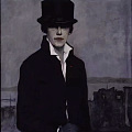 女画家Romaine Brooks（罗曼尼·布鲁克斯）肖像作品，她喜欢用清冷...