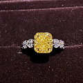 一个高性价比的GIA成品黄钻戒指