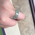 第一次发帖出闲置……出18k戒指和翡翠指环