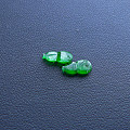 【玉缘雅轩】4.28冰种满色浓艳绿起光葫芦一对，微信yyyx666