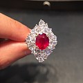 【卡禄珠宝】鸽血红红宝石吊坠戒指两用款主石重2.19ct