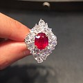 【卡禄珠宝】鸽血红红宝石吊坠戒指两用款主石重2.19ct