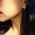 六福星星耳线，用珍珠搭配出N种戴法风格。