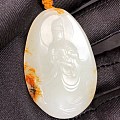 出手一条和田玉观音项链玉牌【高端大气】