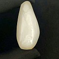 出手一条和田玉关公项链玉牌