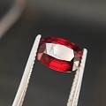 《宝丽珠宝》AIGS国际证书，无烧鸽血红。3.03ct，