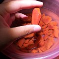 凉山南红玛瑙纯色柿子红