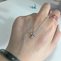 品牌 Star Jewelry 星珠宝，18k白金10分钻，40链长