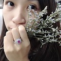 粉色蓝宝石戒指超漂亮
