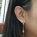 耳环控第31晒之六福泡泡珍珠耳线