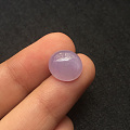 翡翠粉紫戒面冰紫裸石镶嵌戒指吊坠