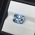 海蓝宝，全干净火彩超好，颜色深，重量5.98ct