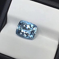 海蓝宝，全干净火彩超好，颜色深，重量5.98ct