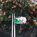 ##中颐天然沙弗莱戒指##2.17ct18K白金钻石