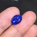 #泰勒彩宝#少见的无烧浓郁矢车菊，5.54ct，GRS证书