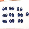 素面蓝宝石耳钉料，每颗都是一克拉多，性价比货，尺寸7×5，做手链也可以