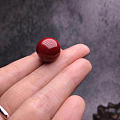 15.4mm阿卡大圆珠，赤血色