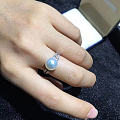 澳白南洋白珠戒指 9-10mm. 无瑕 强光
18k金钻石💎  厚重版。