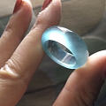 蓝后玻璃翡翠指环