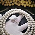 完美超极品干磨顺白星月10/9菩提念珠工艺一流品相完美。