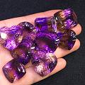 天然紫黄晶裸石