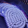 精品高密顺白海南料14*10星月菩提念珠做工精细品相完美。