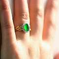 过年与珠宝的关系，围观翡翠满绿阳绿戒指，小精品