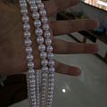 45cm的9-10的极光淡水珍珠四条，做成三圈的项链，我就是喜欢这么粗暴简单！