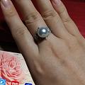 超级喜欢的蕾丝珍珠戒指