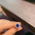 蓝宝石戒指，蓝宝1.01克拉，18K金镶钻，适合日常佩戴，💰6300
