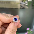 蓝宝石戒指，蓝宝1.01克拉，18K金镶钻，适合日常佩戴，💰6300
