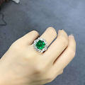 #泰勒彩宝#8.66ct祖母绿糖塔戒指