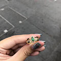 个性马眼祖母绿戒指 主石0.37克拉 可拆可叠 最后一枚现货[呲牙][呲牙]