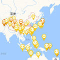 从上次地震后我就安了地震软件,今天无聊就打开了地图模式,吓了一跳!这是什么情...