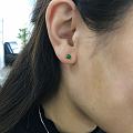 秀秀我的满绿小耳钉