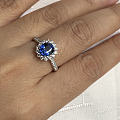 我的第一件彩宝，二卡多的皇家蓝戒指
