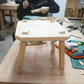 自己做的榫卯结构的椅子完成啦！
