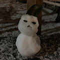 做了一个自带傲娇气质的雪人
