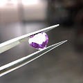 1.15ct斯里兰卡心形紫色蓝宝石